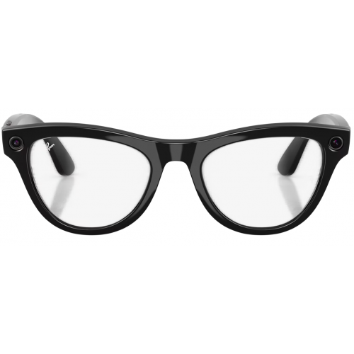 Умные очки Ray-Ban Meta* Skyler Gen 2 Shiny Black, Фотохромные линзы Graphite Green Transitions (RW4014)